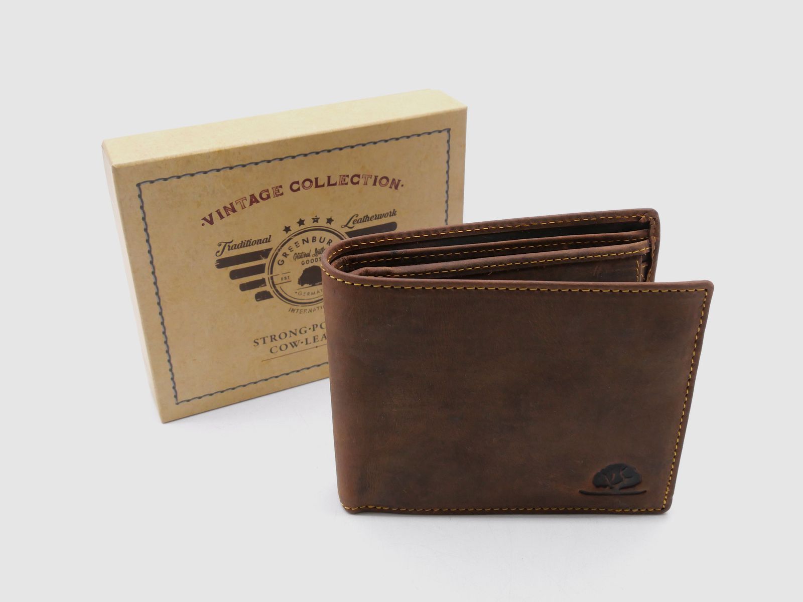 Greenburry 1796-25 Vintage Collection Leder Geldbörse Portemonnaie Save RFID