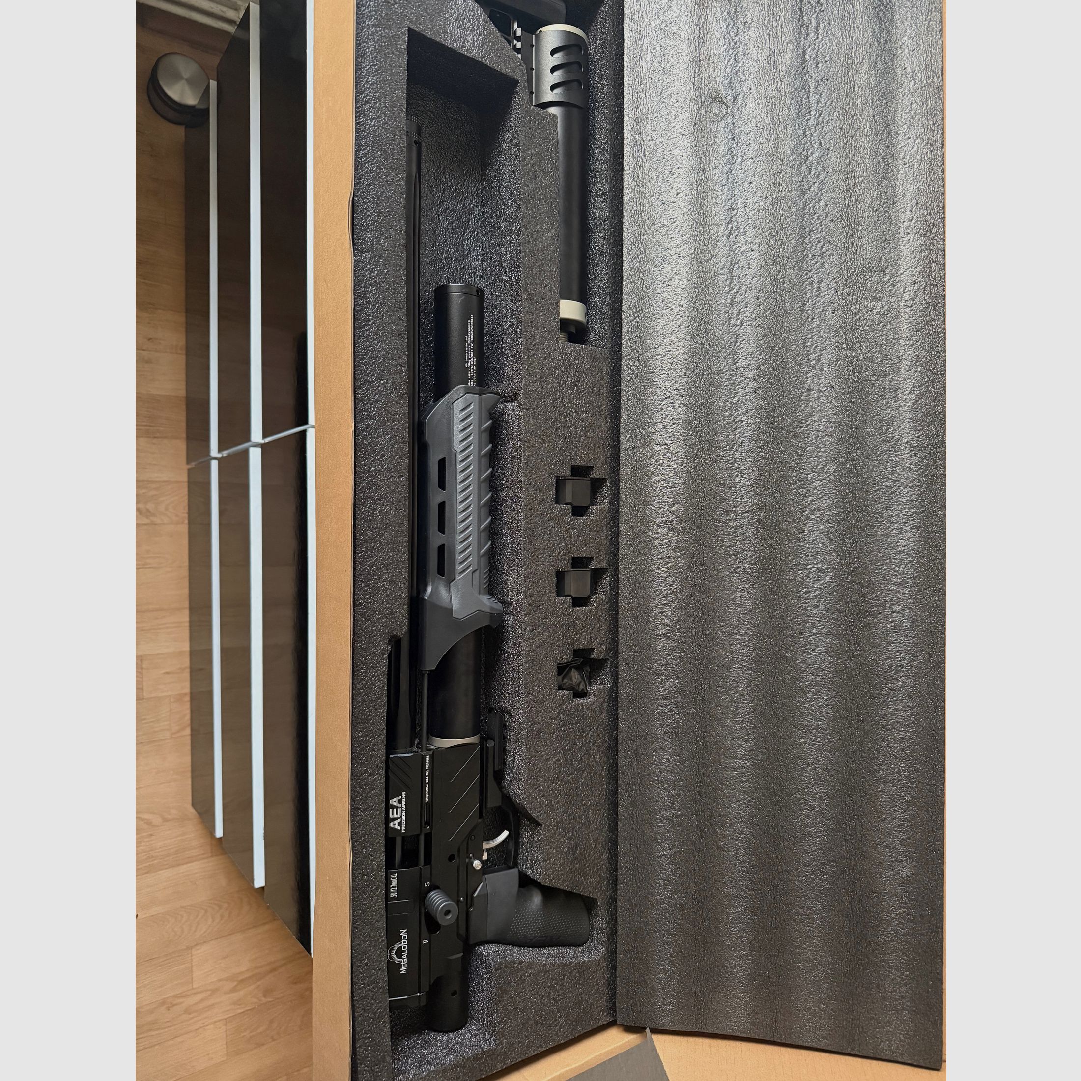 AEA Airgun Megalodon Cal. 5,0. 12,7mm Ware neuwertig Mit viel Zubehör 