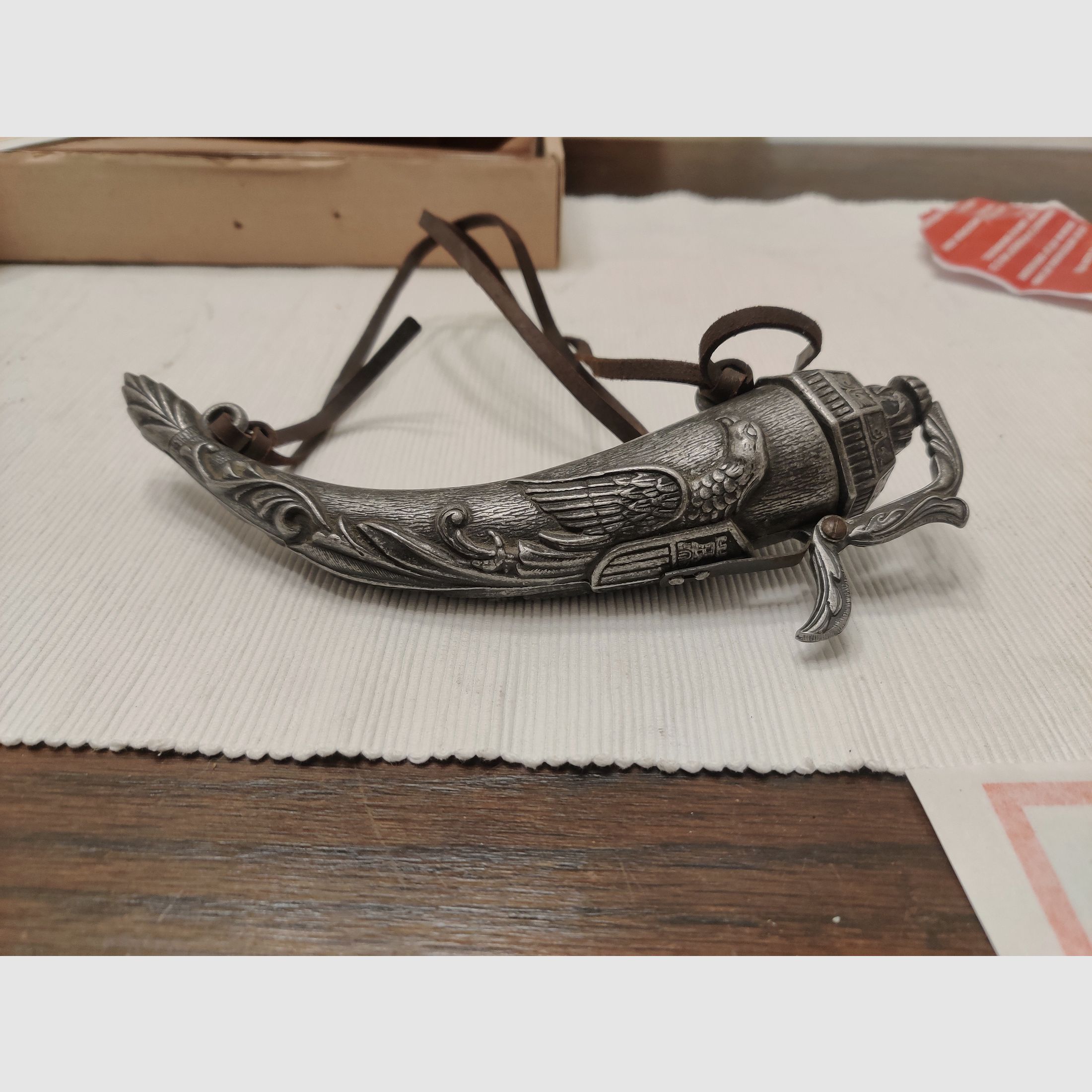 Corne d poudre allemande avec fermeture mobile, 16ème siècle