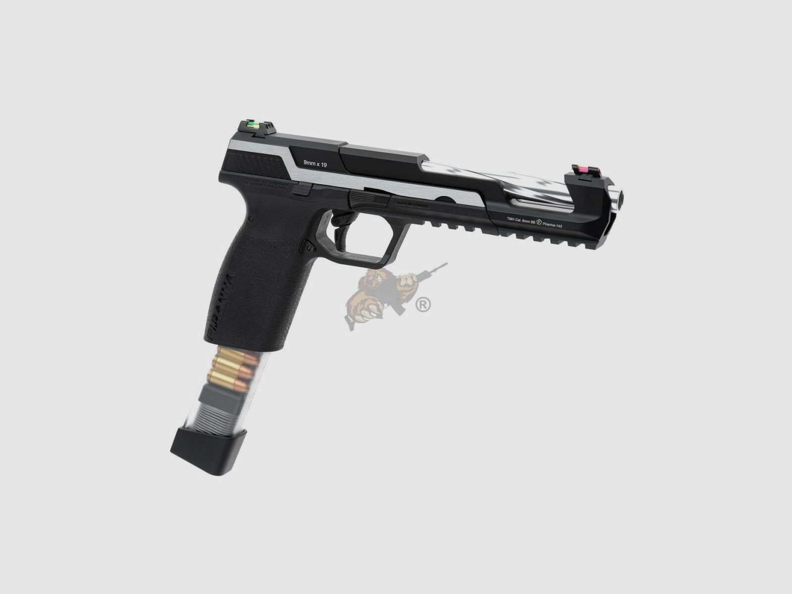 G&G Piranha SL GBB Airsoft Pistool in Dual Tone -F-, afbeelding 4 van 8
