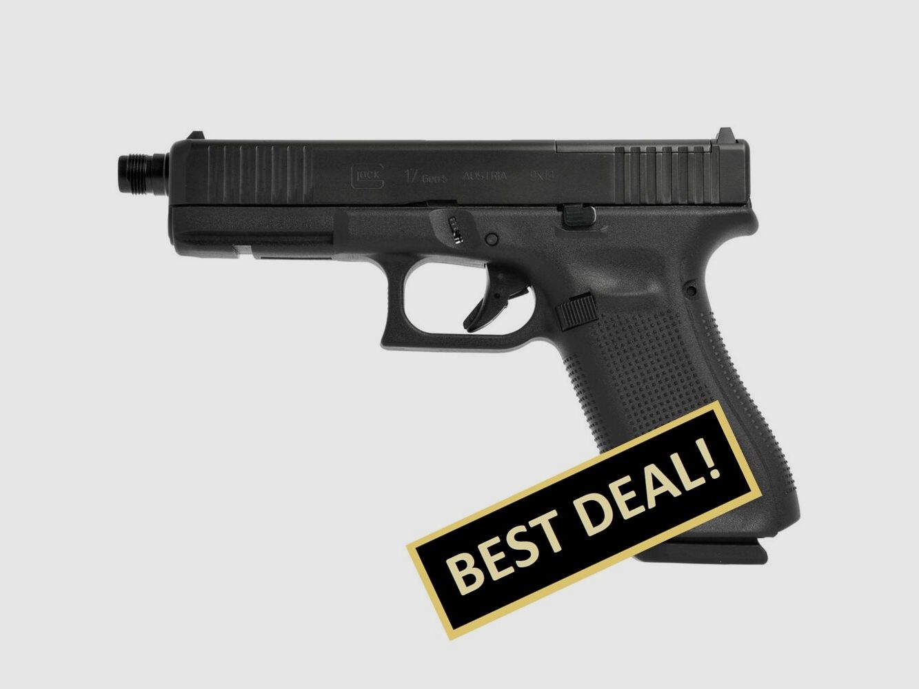 Glock Pistole 17 Gen5 MOS mit Gewindelauf 13,5x1 LH 9 mm Luger
