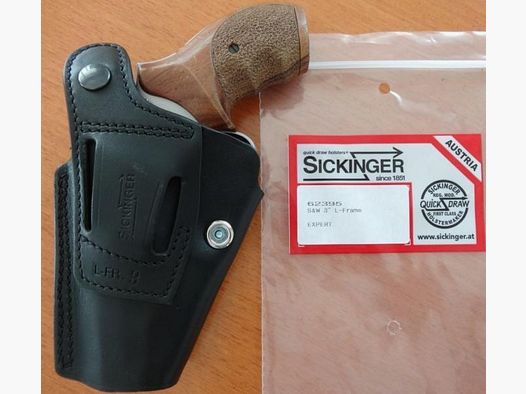 Holster EXPERT noir Sickinger Sickinger pour revolver S&W 3" L-Frame