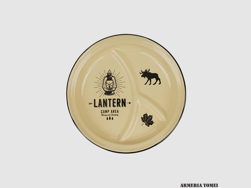 FOSCO INDUSTRIES – Enamel Plate Lantern Camp Area Hiking & Camping
