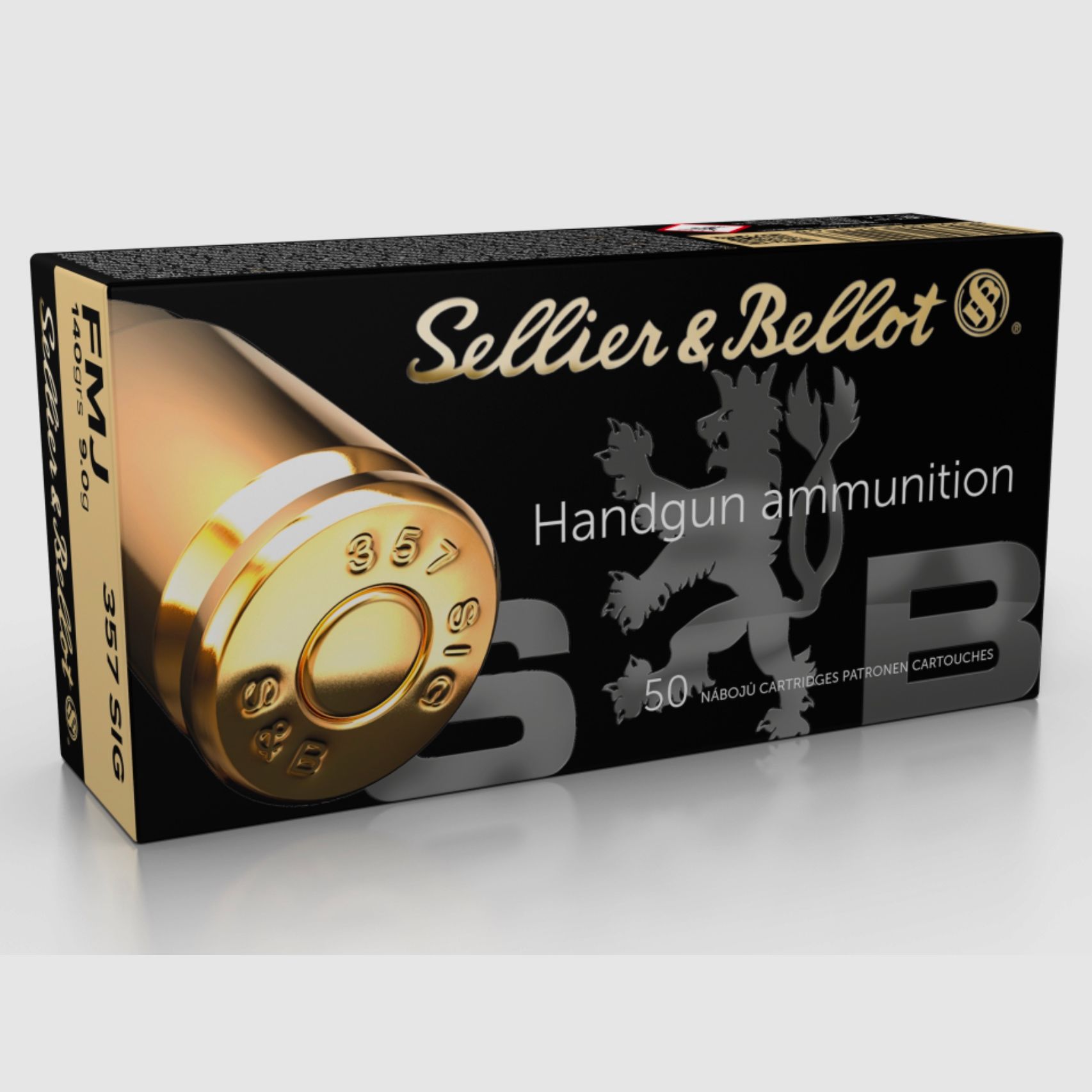 Sellier & Bellot 65189 .357 SIG full metal jacket 9.0g/140grs.