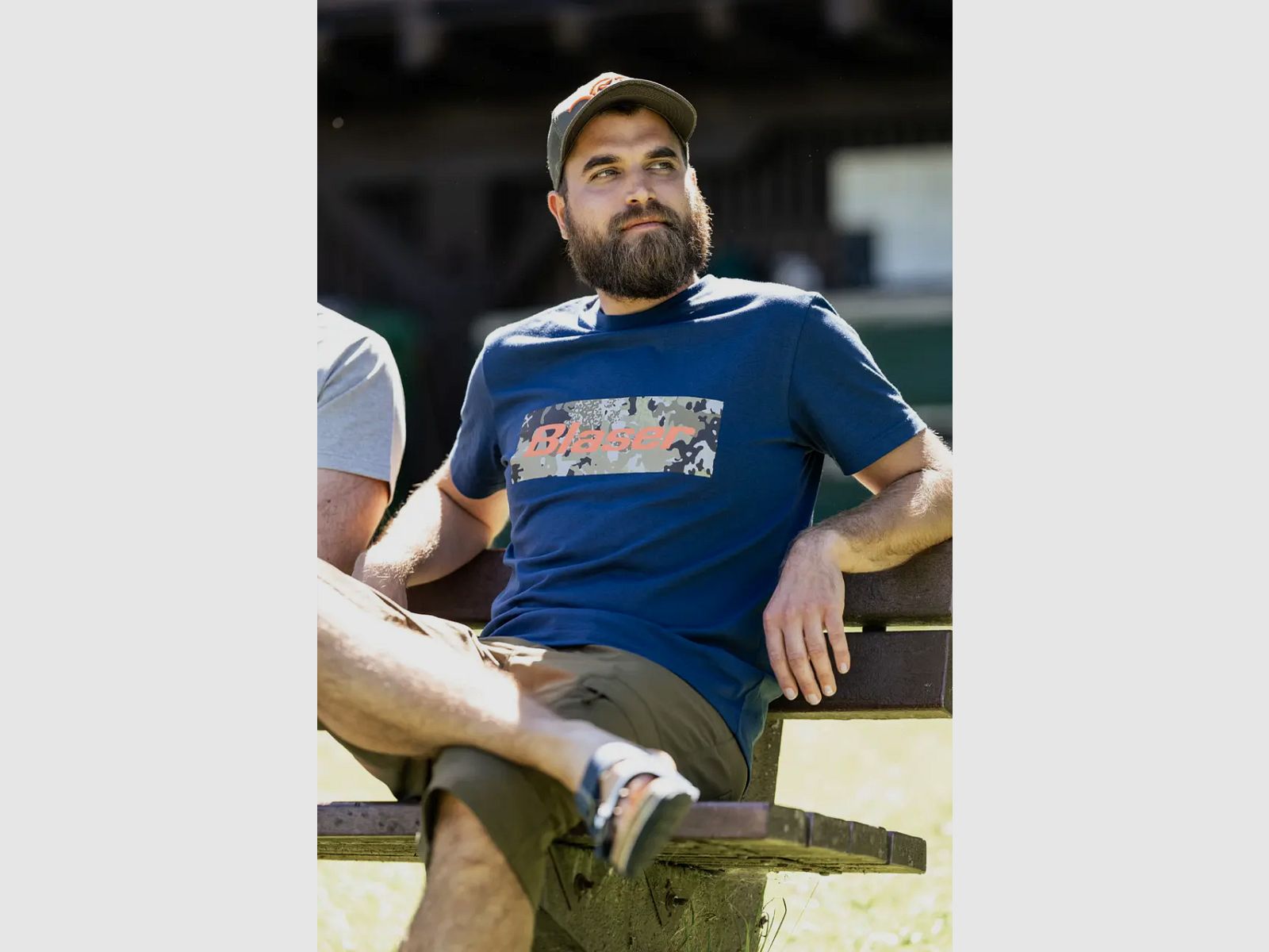 Blaser T-Shirt mit Logo-Print