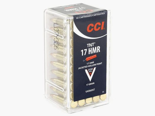 CCI TNT .17 HMR 17GR HP 50 cartucce