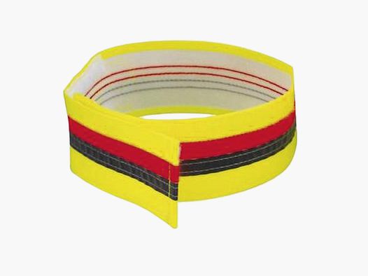 Collier de signalisation pour chien jaune fluo