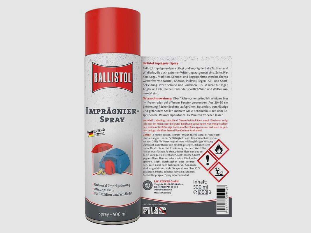 Ballistol Impregneerspray 500ml, afbeelding 4 van 6