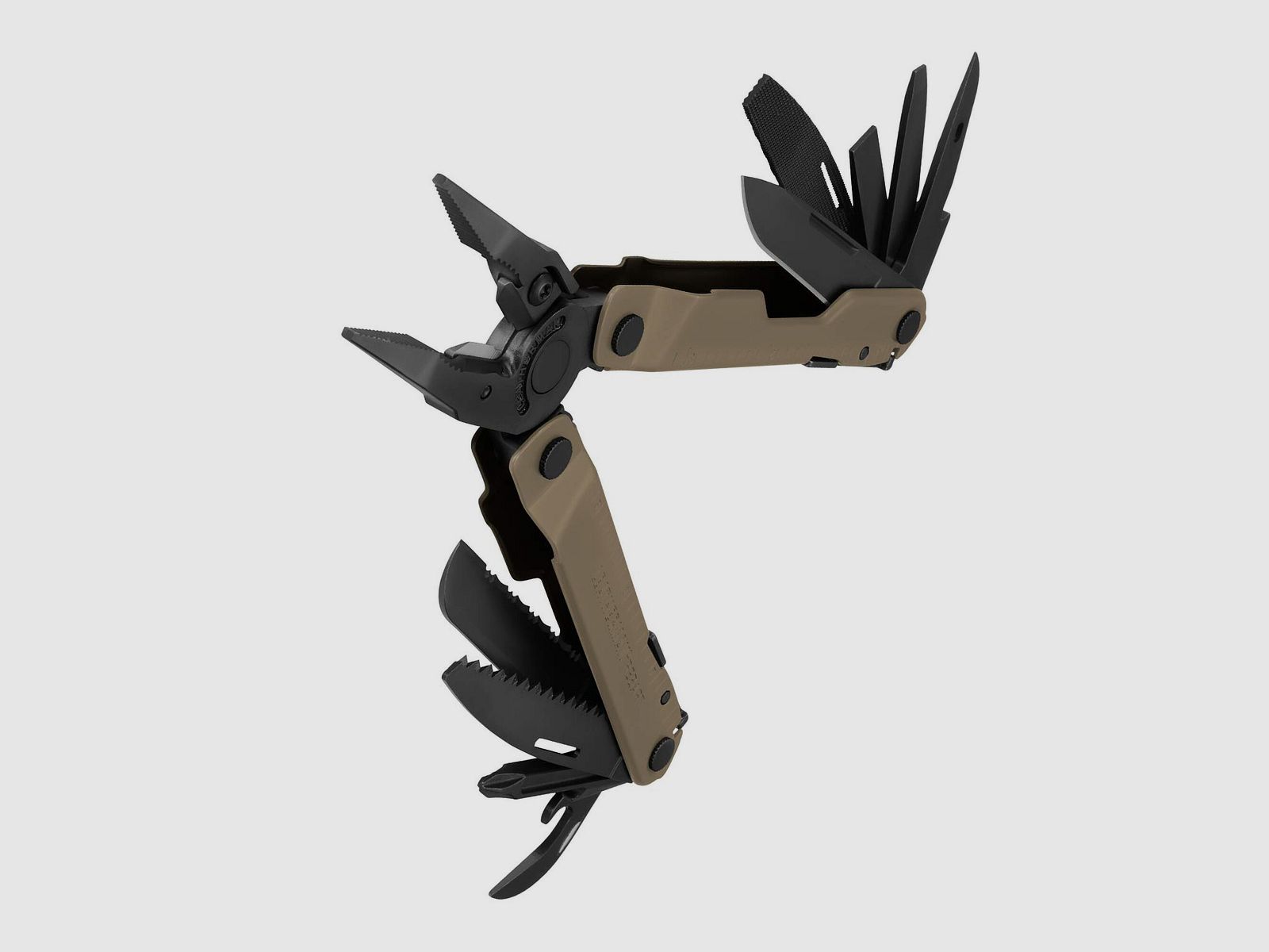 Leatherman REBAR Coyote Tan, Molle Holster, Schwarz, M