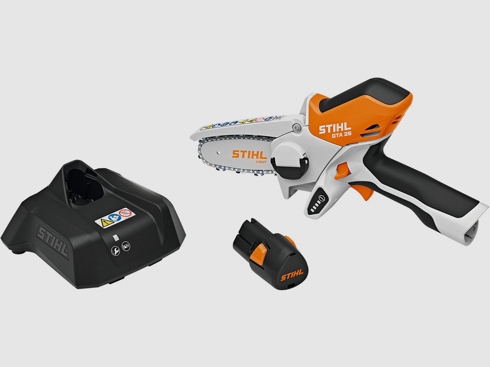 Cortasetos a batería Stihl GTA 26 set con AS 2 y AL 1