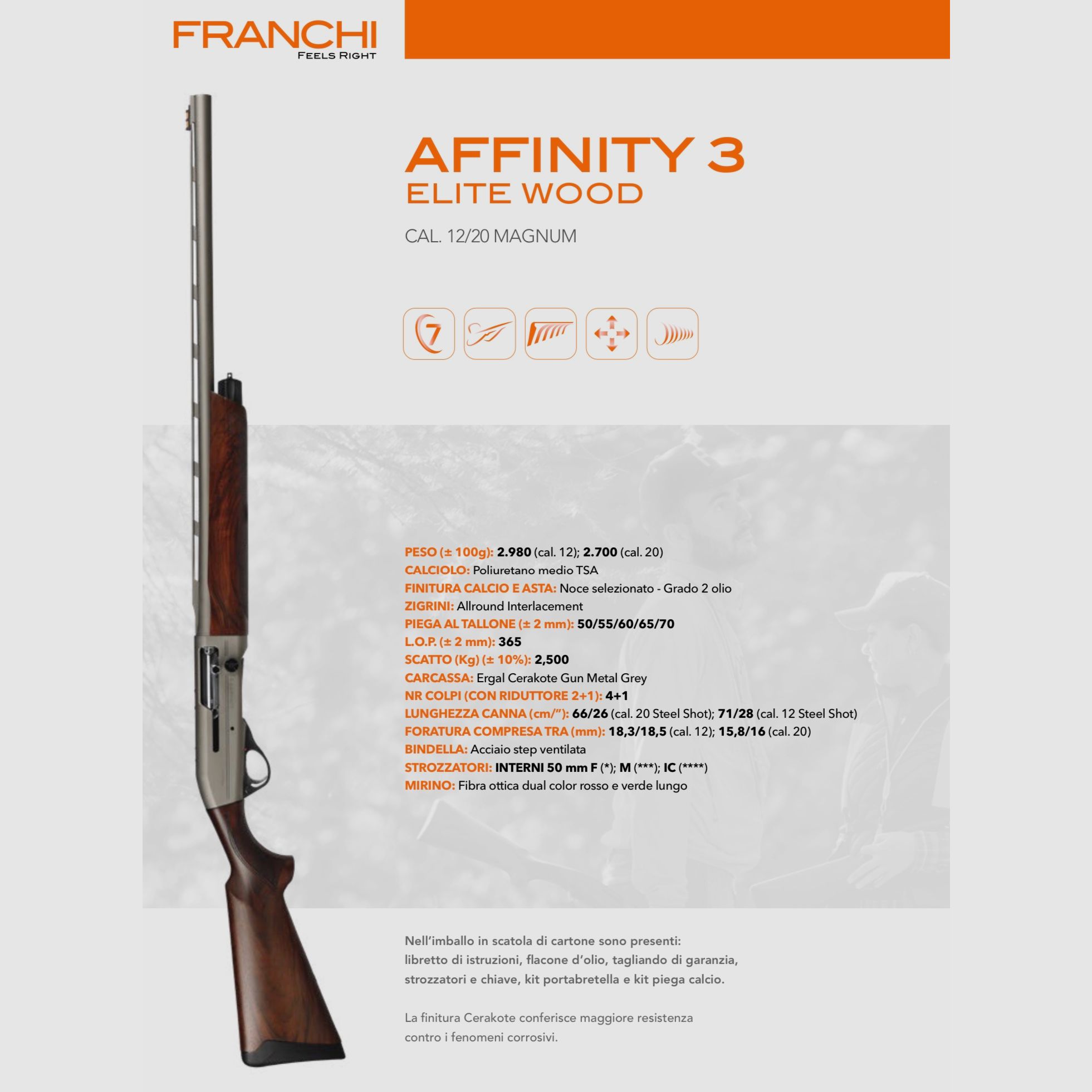 FRANCHI / OVER-UNDER – PARALLEL – SEMIAUTOMATISCH / ALLE MODELLEN, afbeelding 3 van 22