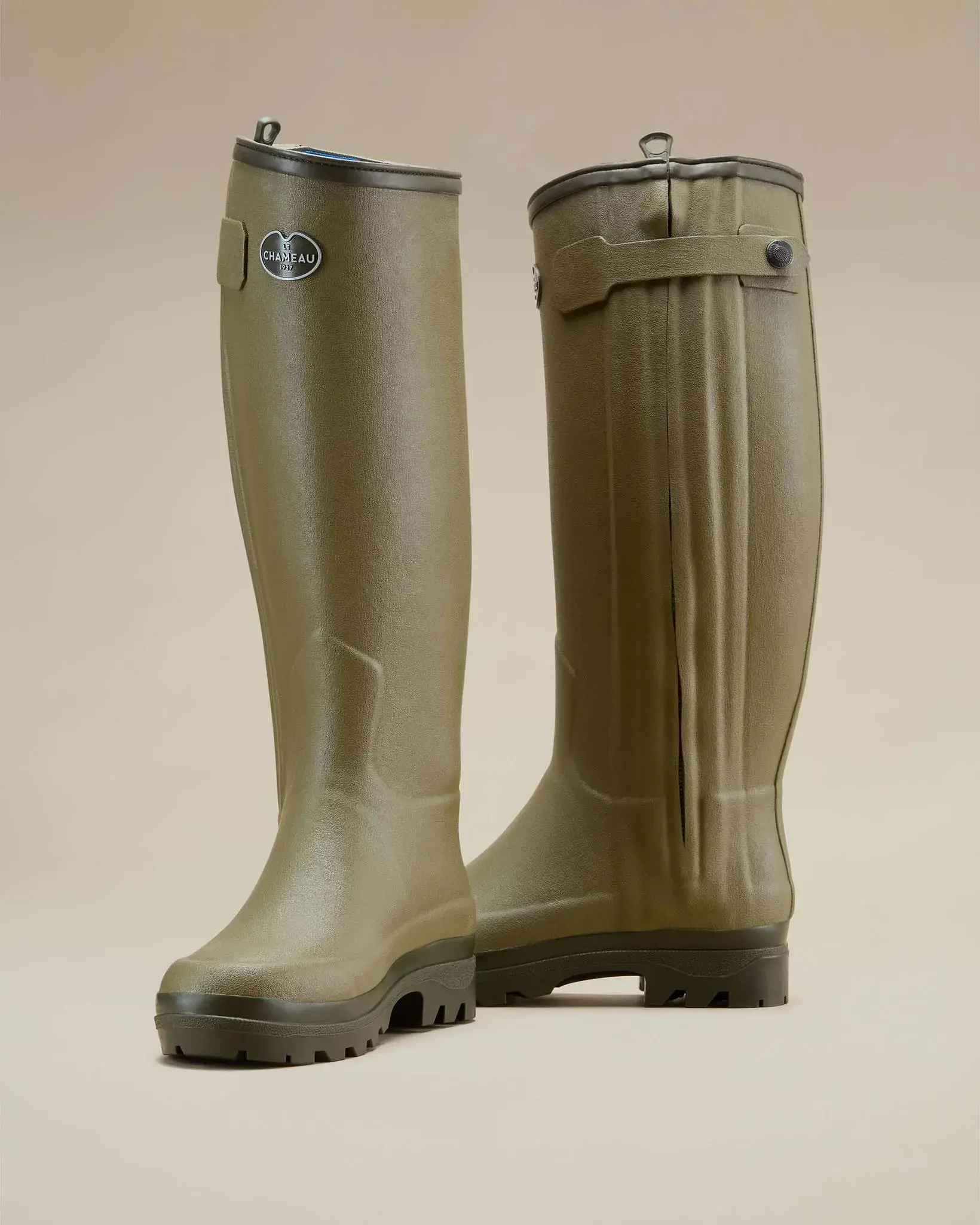 Jägerstiefel Le Chameau Damen gefüttert Neopren Grün Vierzon, Bild 4 von 14