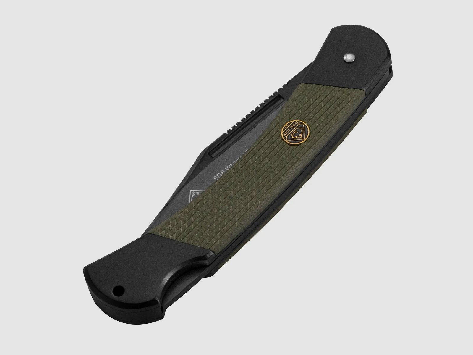 PUMA SGB whitetail ranger, G10 Olivgrün, schwarz eloxiert