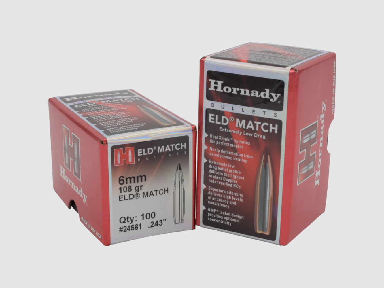 .243 Projectiles Hornady ELD 108 gr VE100