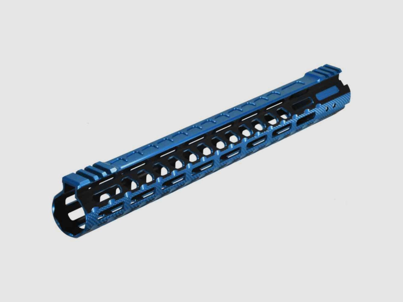 UTG PRO AR15 ALTRA SLIM FREE FLOATING HANDGUARD M-LOK 15” BLUE BLACK DUOTONE
