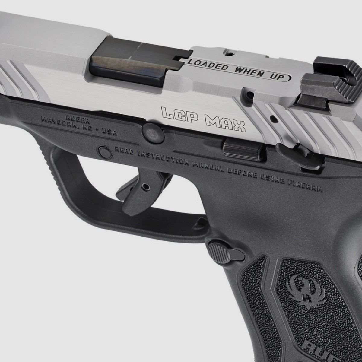 Ruger LCP Max manual safety, indicator – Black – SS (13754), image 8 of 10