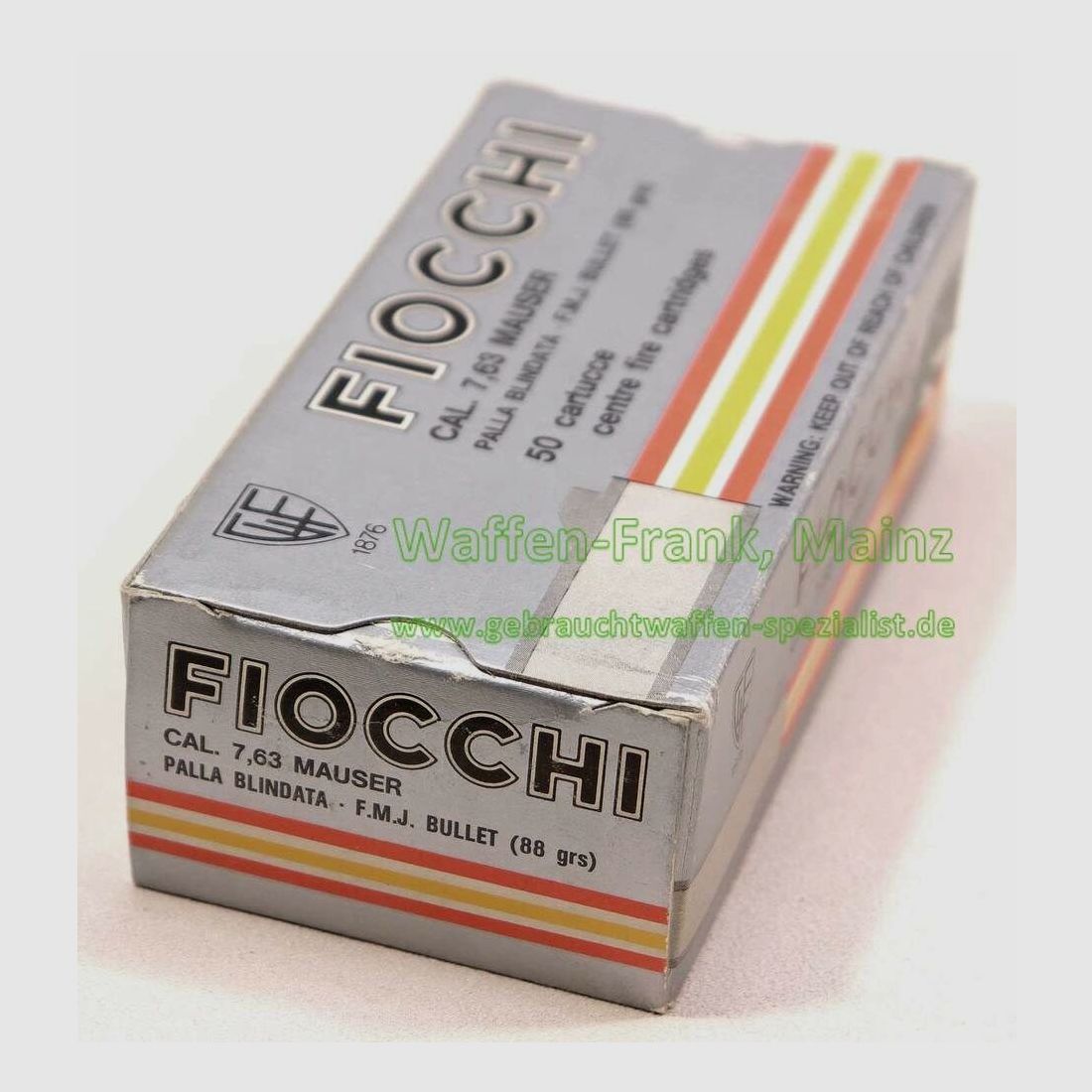 Fiocchi - Cartuchos de pistola italianos de 7,63 mm Mauser