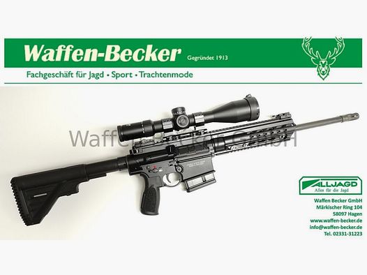 Heckler & Koch MR308 A3 Slim Line H-Key, 16,5"-Lauf, kurzer Handschutz, schwarz