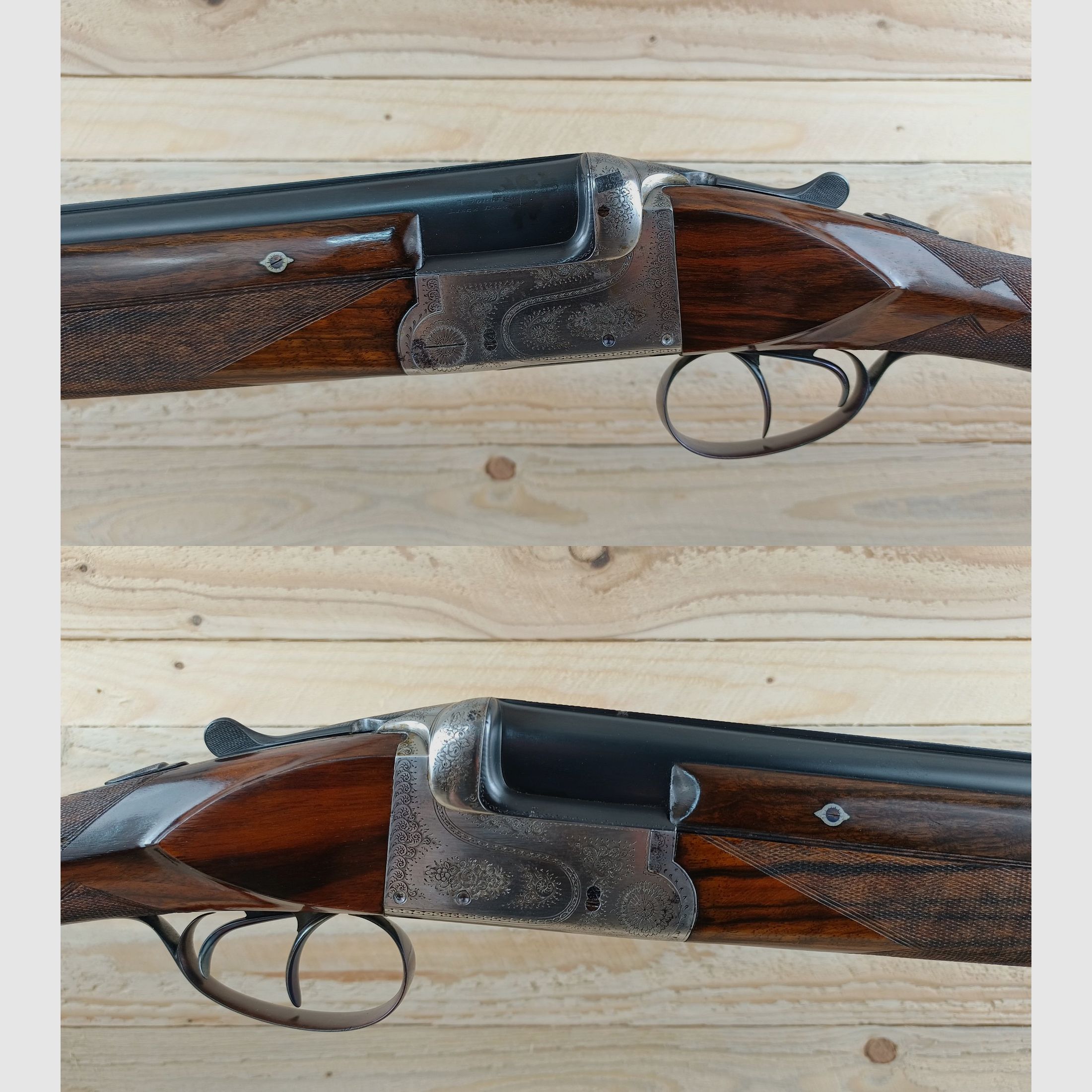 Double-barreled shotgun, Bock shotgun FORGERON, cal. 12/70 *high quality & rare*