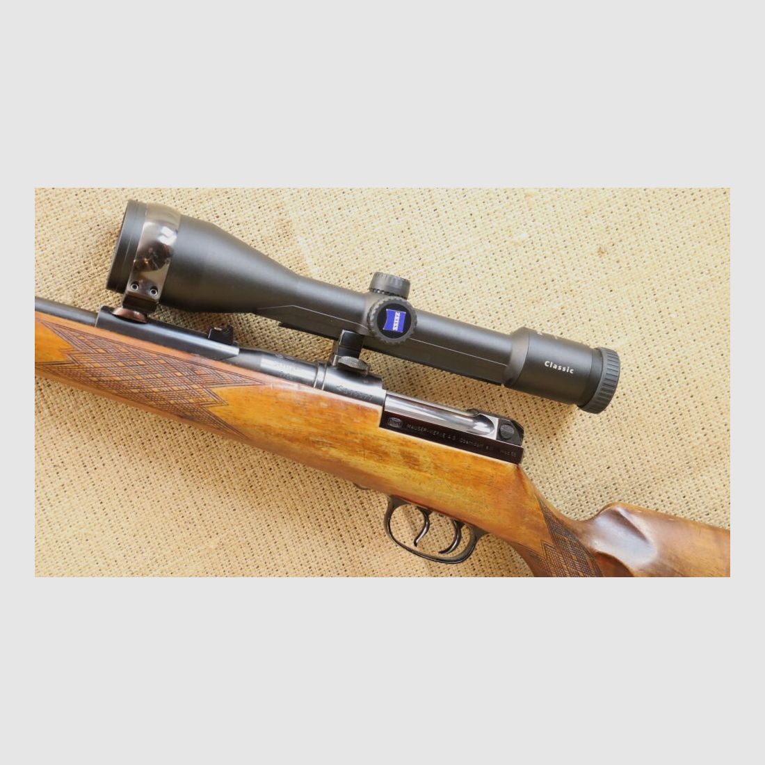 Mauser 66 met Zeiss 7x50 T, verlichte richtkruis 60 7x64