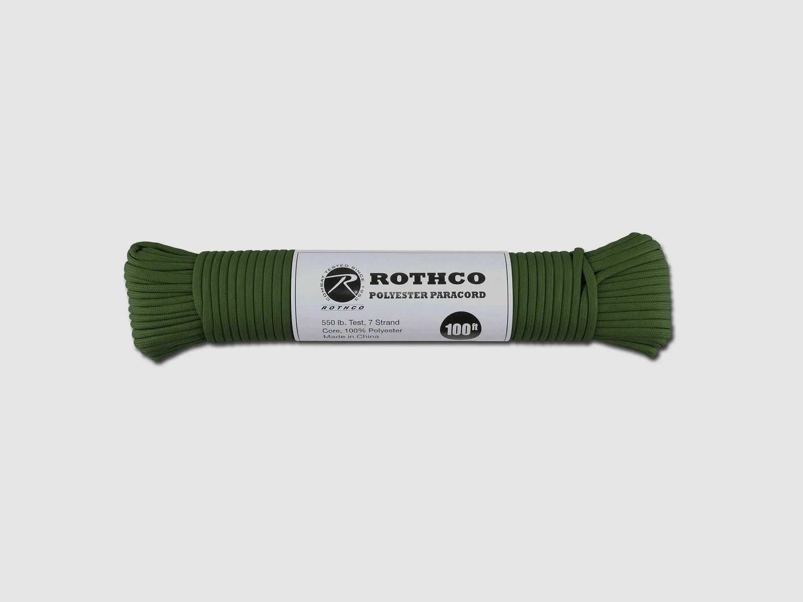 Rothco Rothco Corde de parachute en polyester Type III 550 lbs - Vert