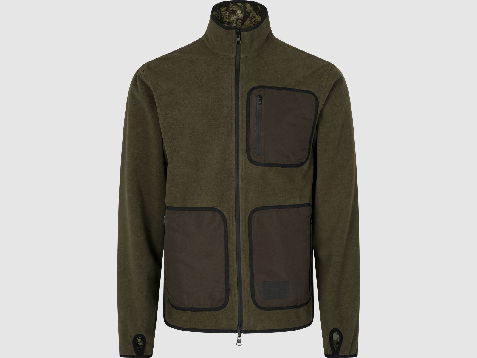 Seeland Rogue Reversible Fleece Jacket Men Light Pine/InVis Green L