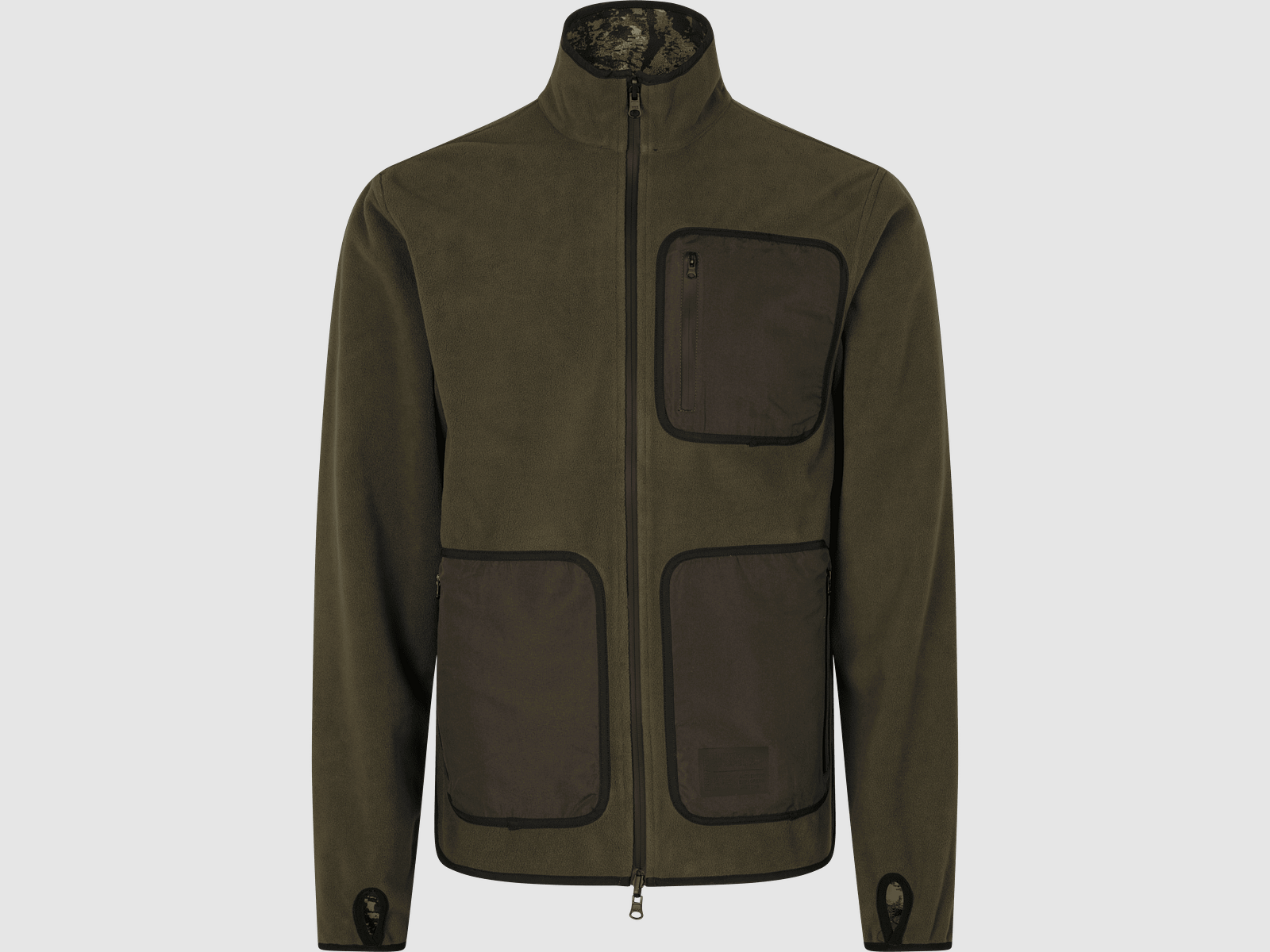 Seeland Rogue Reversible Fleece Jacket Men Light Pine/InVis Green L