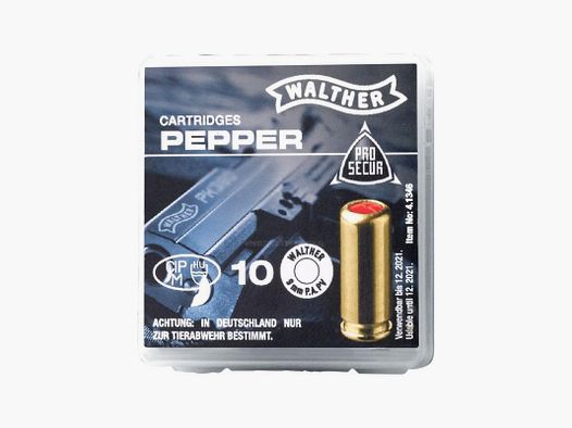 WALTHER CARTOUCHE AU POIVRE 9MM PAK 10 PCS