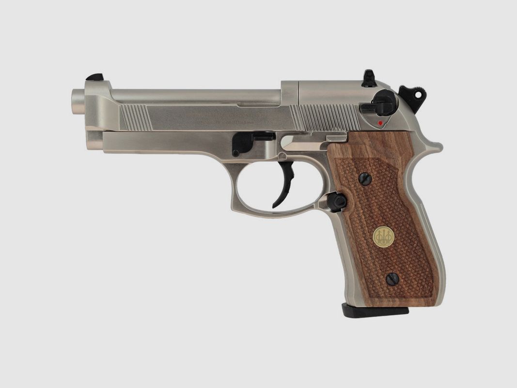 Beretta M92 FS CO2 4.5 mm Nickel / Bois UMAREX, image 1 sur 2