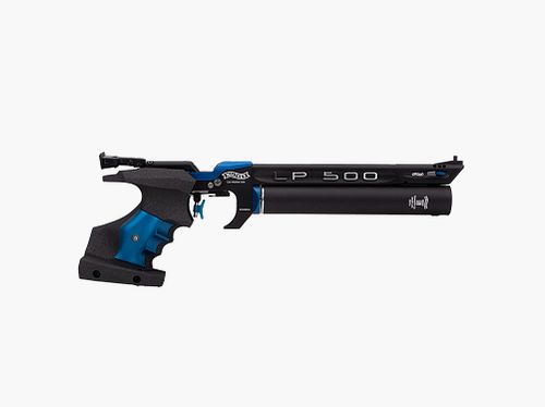 Carl-Walther LP500 Meister Walther Blauw rechts luchtpistool wedstrijd
