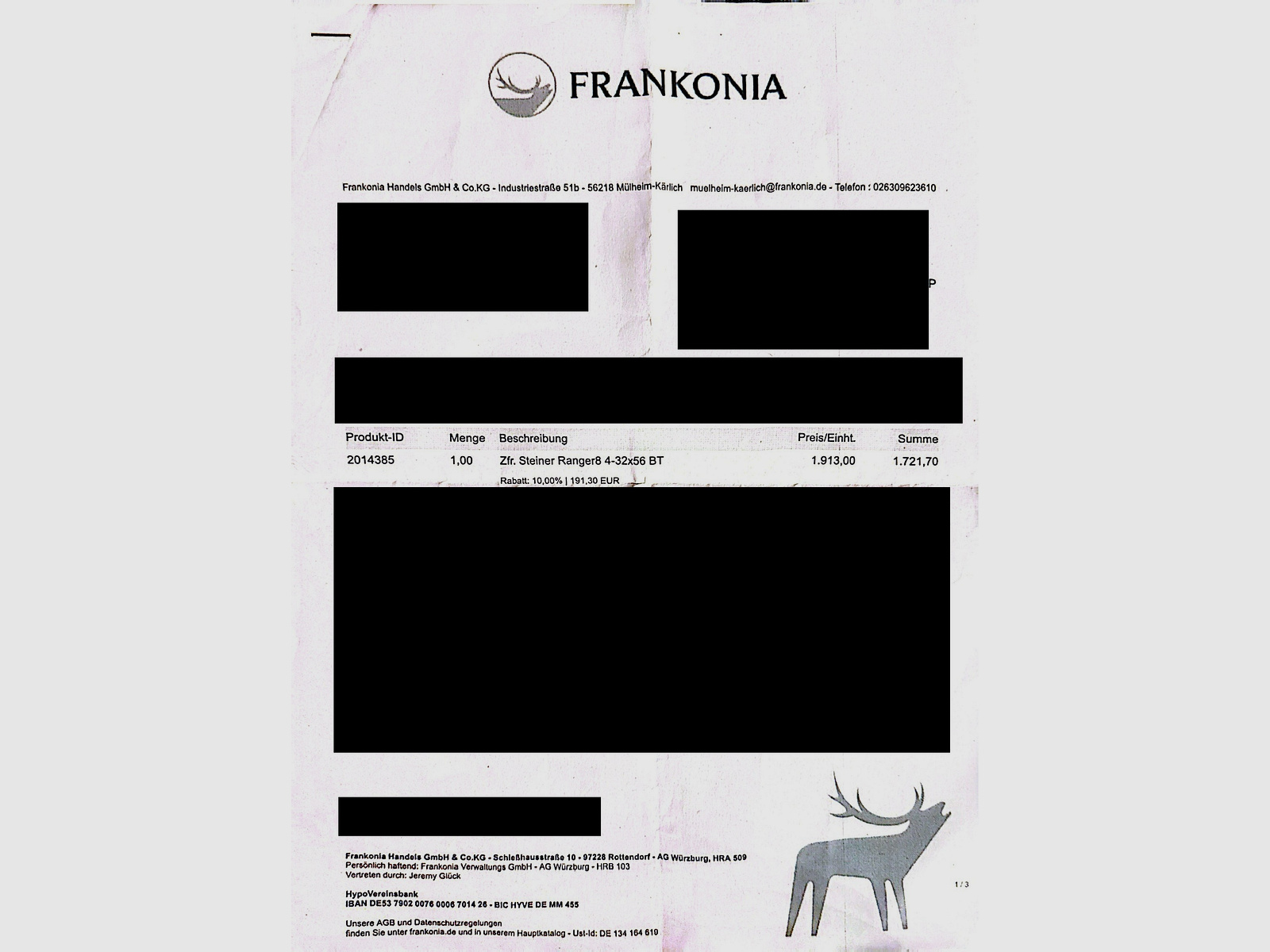 Steiner Ranger 8 4-32x56 BT Zielfernrohr