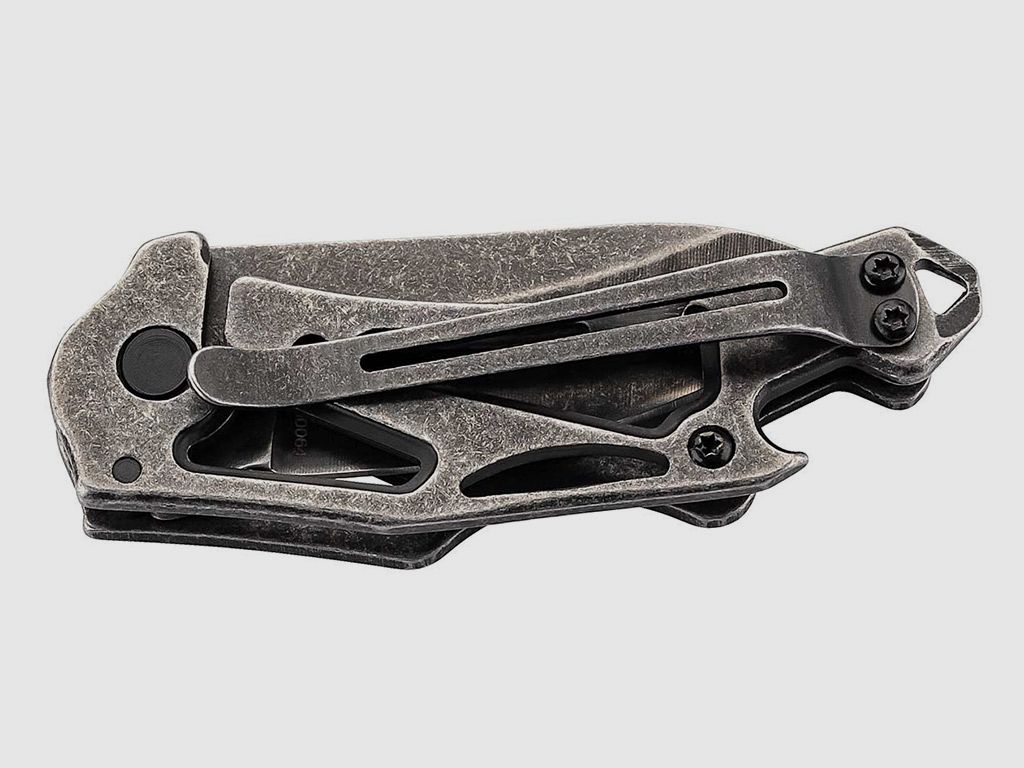 Taschenmesser Smith&Wesson Stonewash Keychain Stahl 3Cr13 KlingenlĂ¤nge 7,5 cm Skelettbauweise (P18)