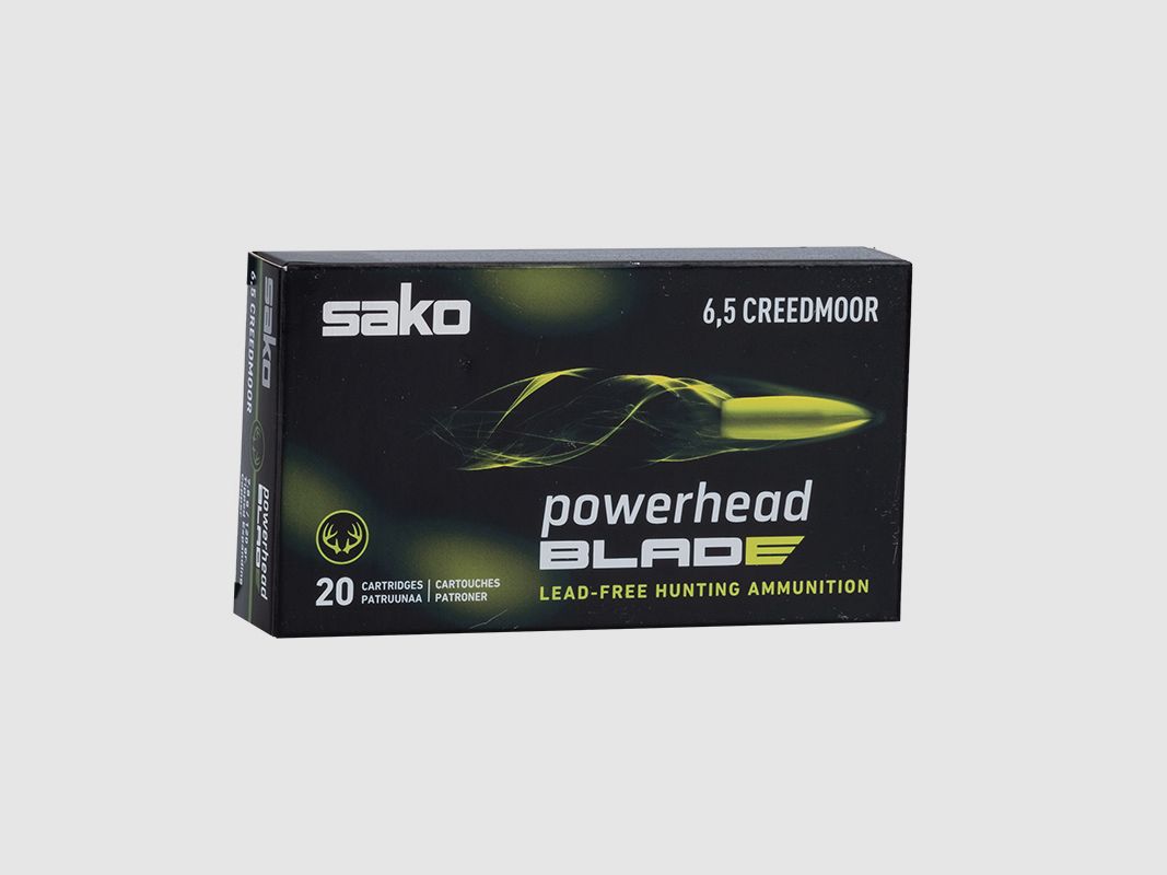 Sako 6,5Creedmoor Powerhead Blade 7,8g/120gr Büchsenpatronen Bleifrei