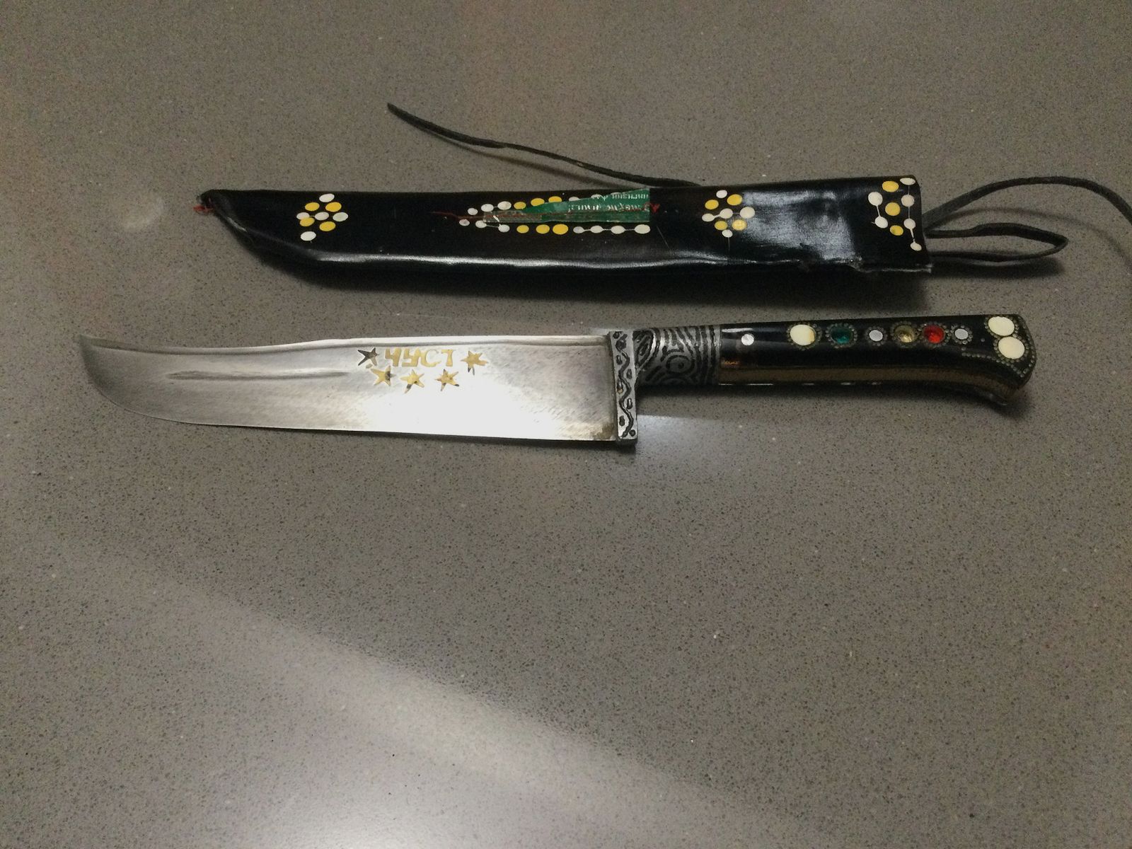 Knife Old, Tartar style, Crimea, very beautiful collector's item.