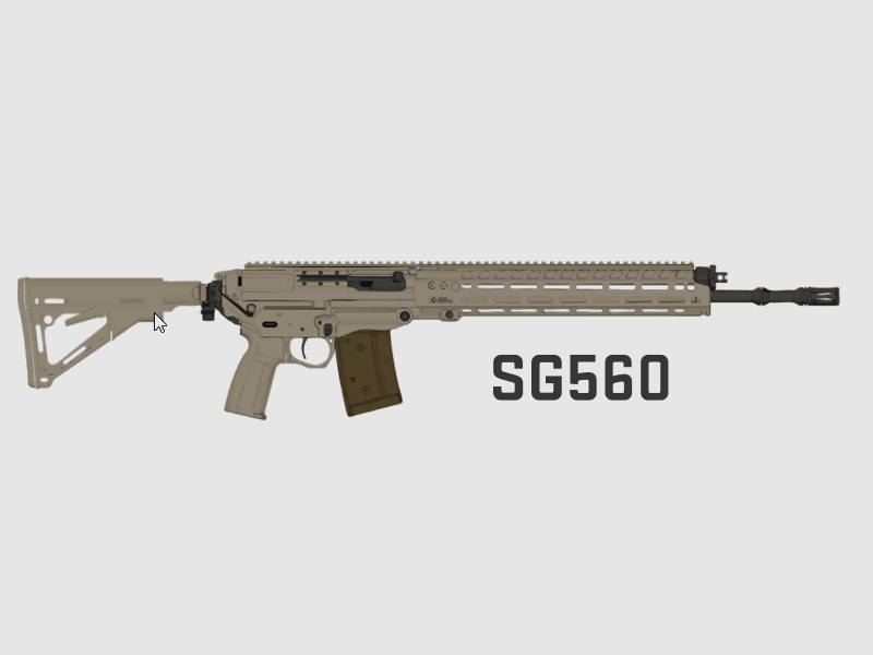 Sig Sauer SG560 in FDE