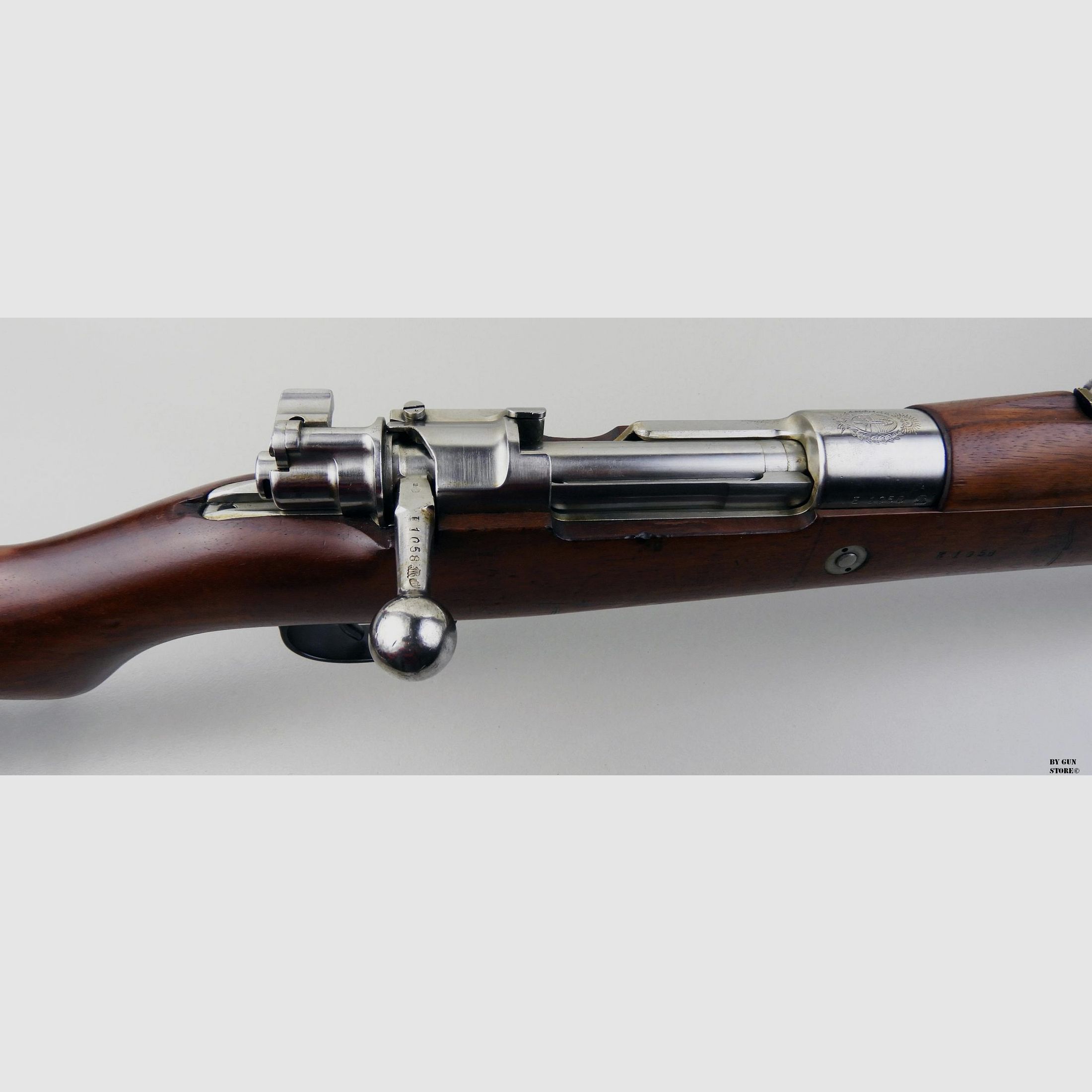 Karabin DWM mod. Mauser Argentino 1909 kal. 7,65×53 numer seryjny E1058, zdjęcie 12 z 15