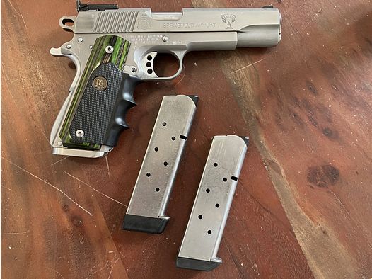 Preissenkung! Springfield Trophy Match; .45 ACP, Matchabzug; Pachmayer Griffschalen