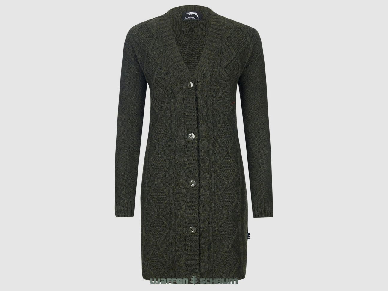 Cappotto lavorato a maglia per cani da caccia Krumau verde