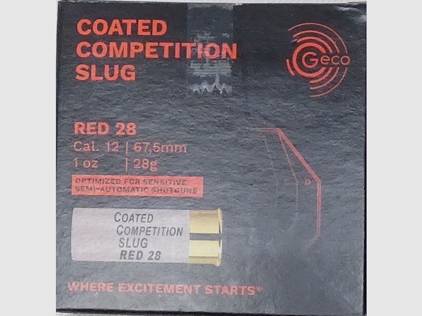 Geco Cal.12/67,5 Coated Competition Slug 28g - 100 Schuss