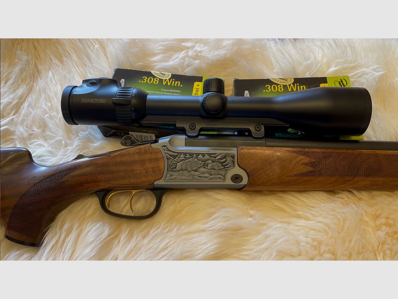 BLASER BBF 95 "Sp. Shot" | 12/76 - .308 | Inkl. Blaser Sattelmontage und Zielf. Swarovski Z6i 2-12x50