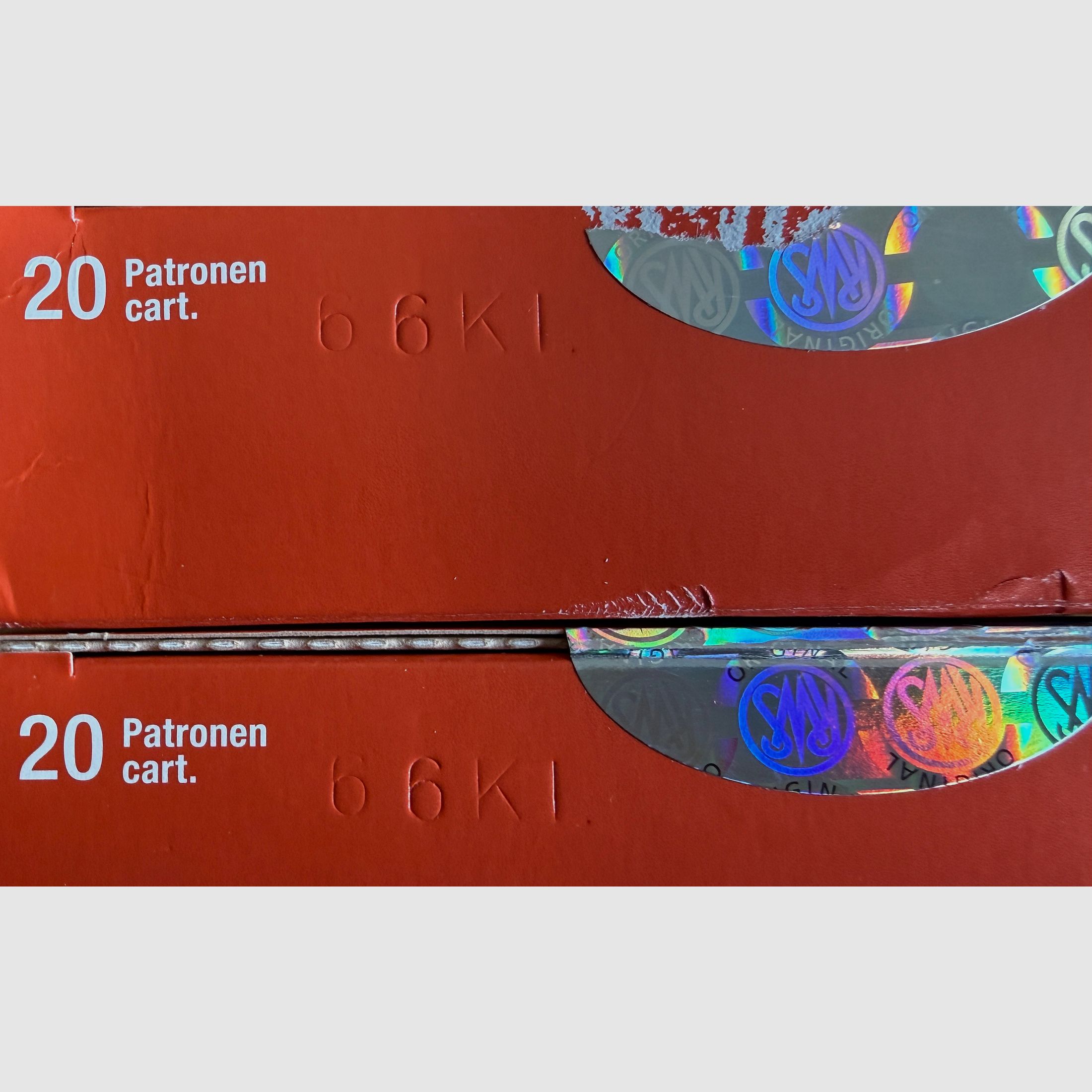 36 Patronen RWS Kegelspitz im Kaliber .375 H&H Mag aus einem Los