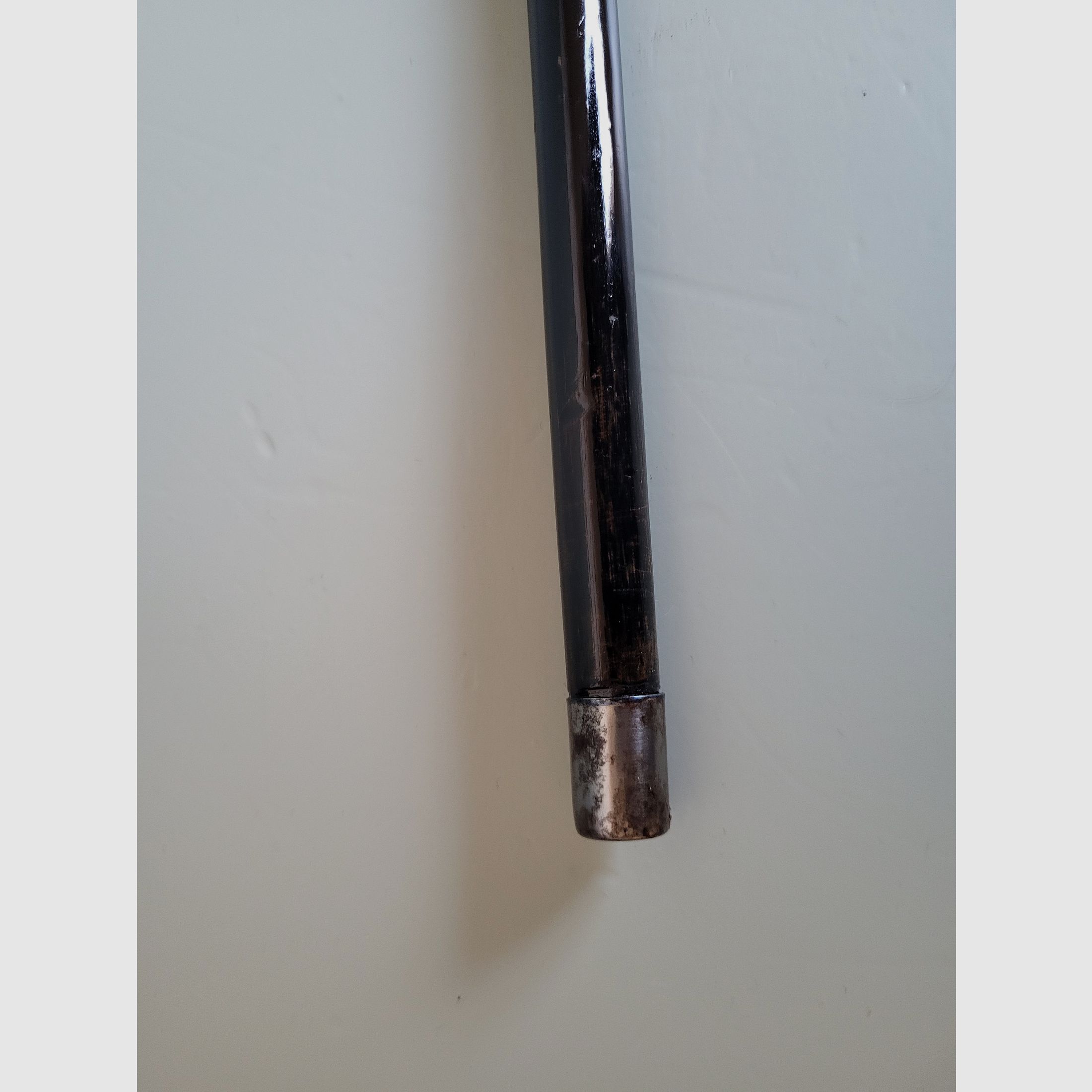 Old walking stick - 800 silver - ebony - A. Stürm Vienna - 1920s - Austria