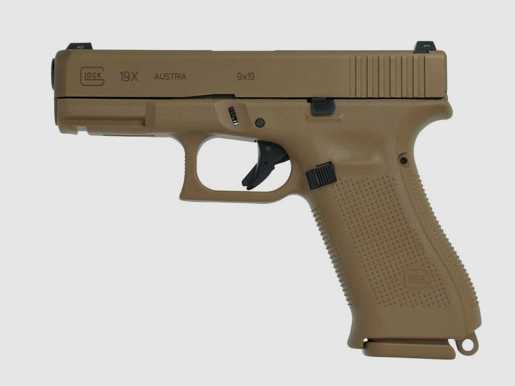 Glock 19X en calibre 9mm Luger en brun coyote, image 2 sur 5