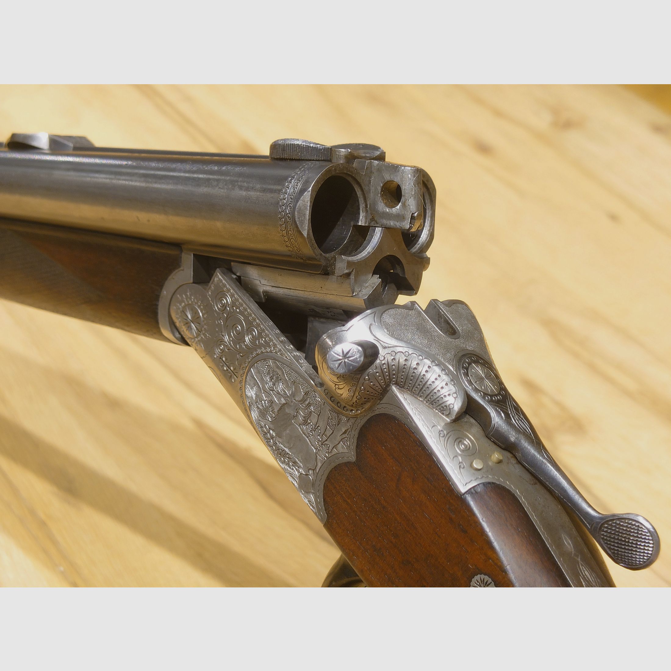 Drilling Sauer and Son Eckernförde Mod. S/53 Cal. 7x57R; 16/70