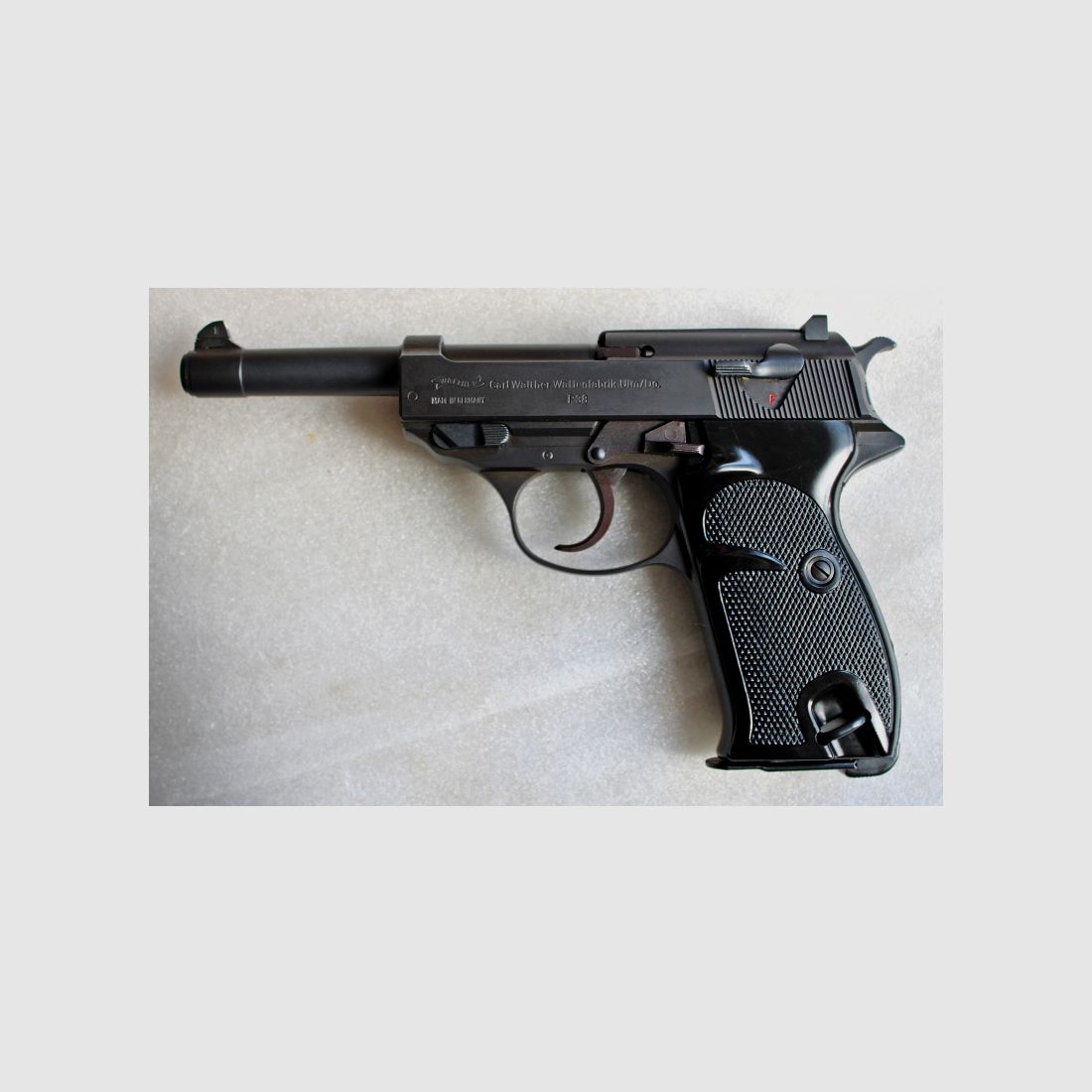 NEUW. WALTHER P38 GANZSTAHL 9mm Luger ALLERLETZTE FERTIGUNG