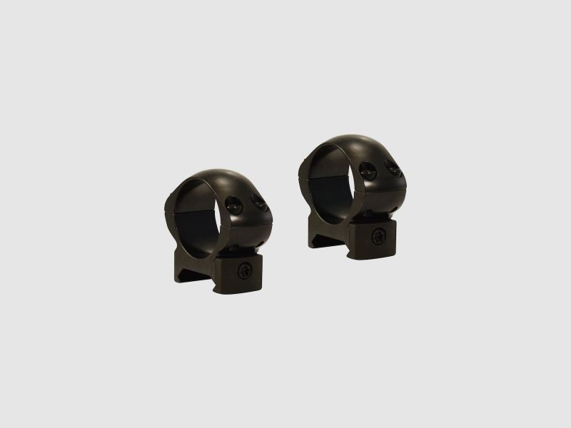 Weaver Grand Slam Top-Mount Anneaux de style Weaver brillants noirs 25,4mm de haut, BH 8,43mm