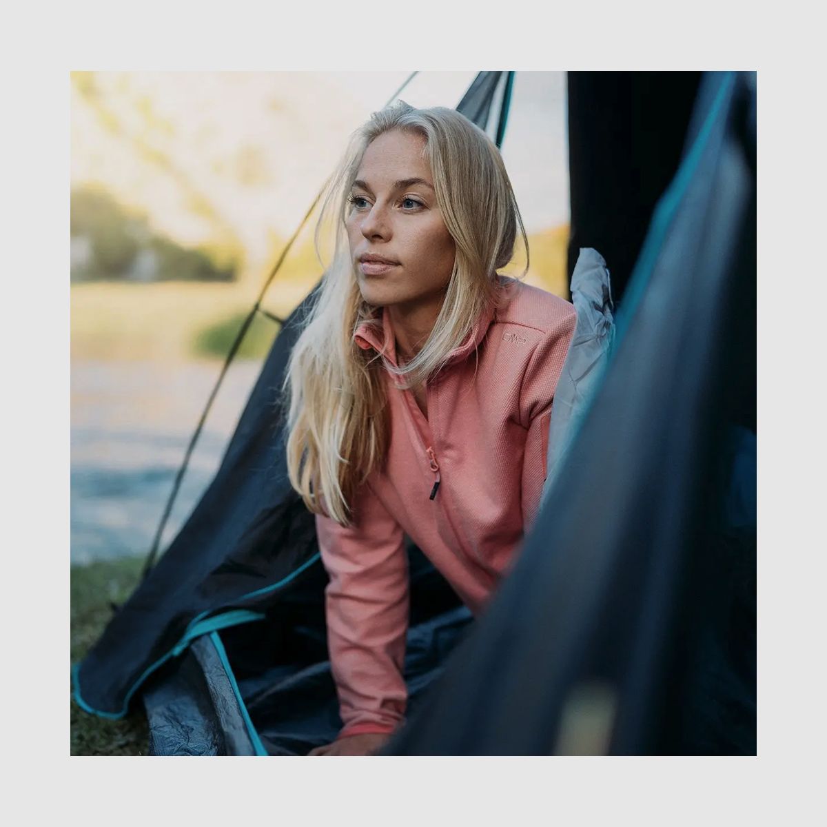 Chaqueta de mujer CMP Knit-Tech-Fleece con capa interior de malla Orchidea Bianco