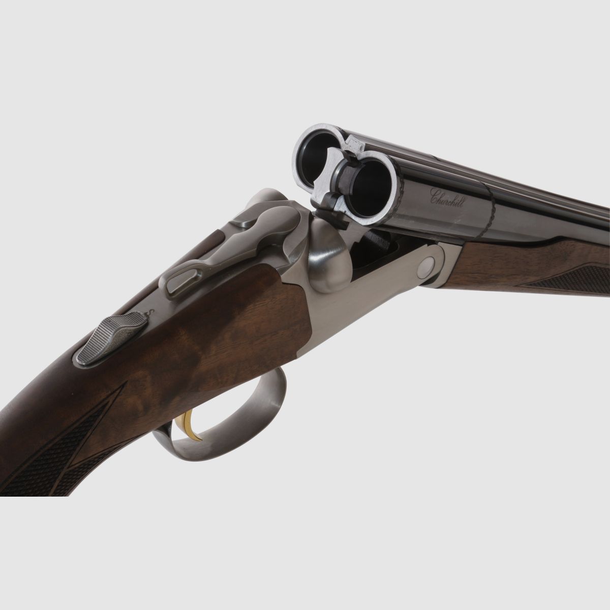 AKKAR Geweer DF Churchill 512 Jacht Silxber Uittrekker 71cm 12/76 Mag.