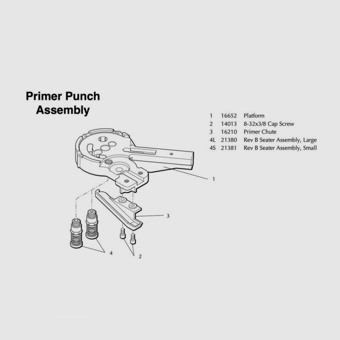 Ersatzteile Dillon XL650 Primer Punch Assembly