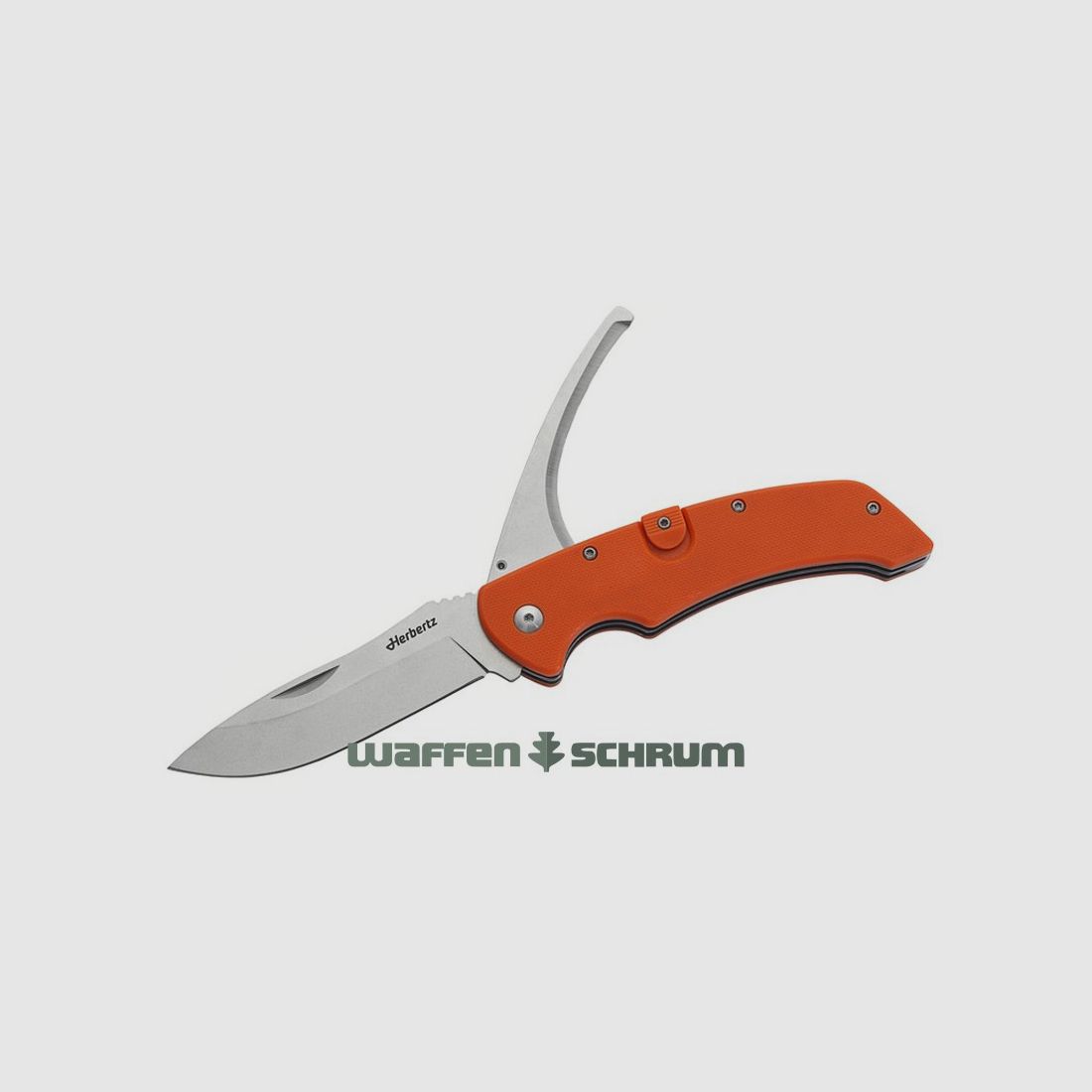 Couteau de poche Herbertz 2 pièces orange G-10, longueur de la lame 9 cm